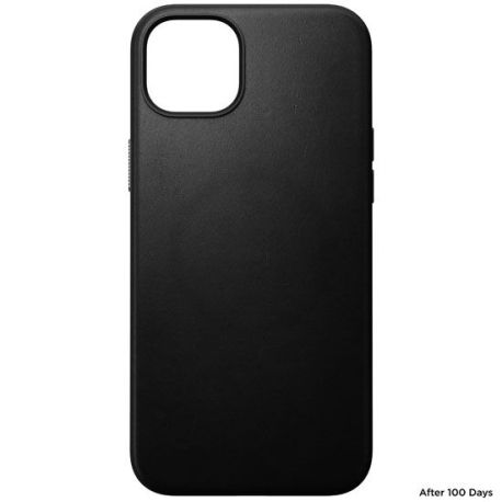 Modern Leather Case for iPhone 15 Plus Plus in Black