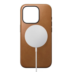 Coque Modern Cuir iPhone 15 Pro English Tan