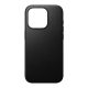 Modern Black Leather Case for iPhone 15 Pro