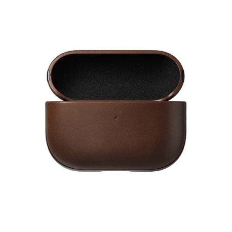 Coque Moderne en Cuir Marron pour AirPods Pro 2