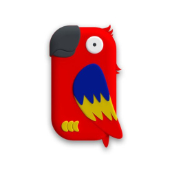 Coque Perroquet Rouge pour Money Walkie