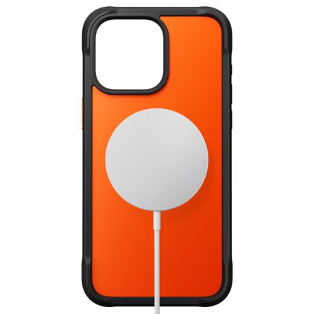 Coque Rugged iPhone 15 Pro Max Ultra Orange avec Compatibilité MagSafe