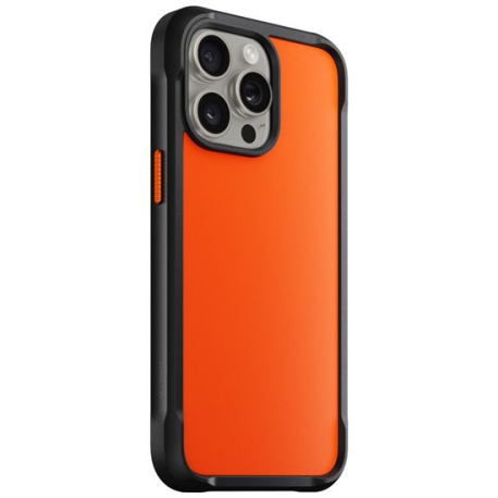 Coque Rugged iPhone 15 Pro Max Ultra Orange avec Compatibilité MagSafe