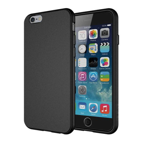 Coque TPU iPhone 6/6S Noir Polybag