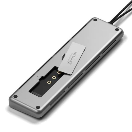 Station d'accueil Dual USB-C avec boîtier SSD - Gris Sidéral