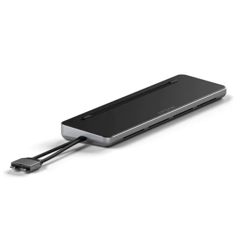 Station d'accueil Dual USB-C avec boîtier SSD - Gris Sidéral