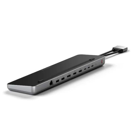 Dual USB-C Docking Station with SSD Enclosure - Space Gray