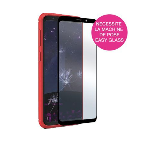 Protection d'écran en verre Easy Glass Case Friendly pour Galaxy S10 - Noir