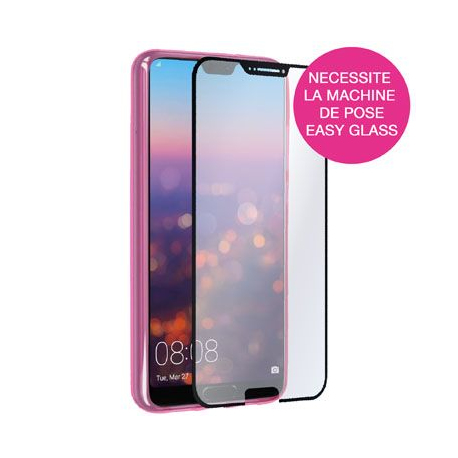 Protection d'écran Easy Glass Case Friendly pour Huawei P30 Lite - Noir