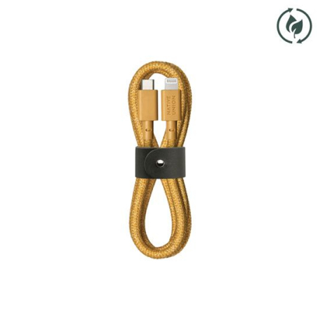 Eco-Friendly USB-C to Lightning Belt Cable 1.2m Kraft