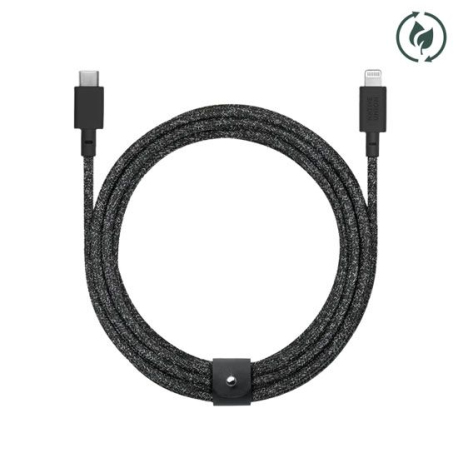 Eco Belt USB-C to Lightning Cable 3m Black