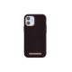 Eldur iPhone 12 Mini Aubergine : Coque en Cuir de Saumon Premium