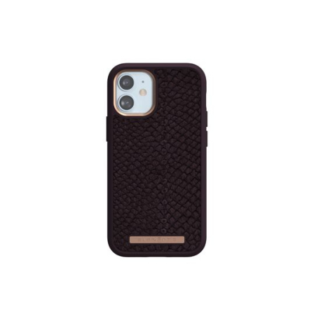 Eldur iPhone 12 Mini Aubergine: Premium Salmon Leather Case