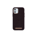 Eldur iPhone 12 Mini Aubergine: Premium Salmon Leather Case