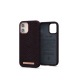 Eldur iPhone 12 Mini Aubergine: Premium Salmon Leather Case