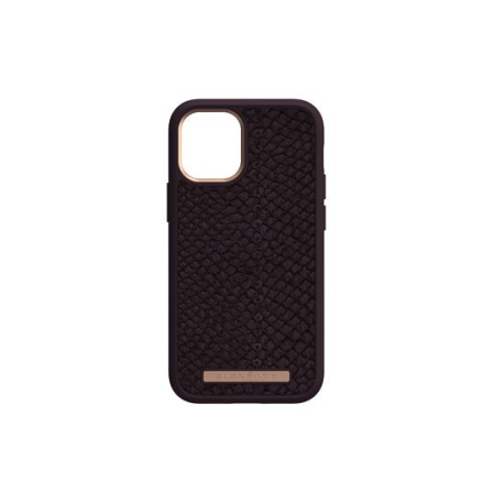 Eldur iPhone 12 Mini Aubergine: Premium Salmon Leather Case