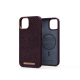 Coque Eldur MagSafe iPhone 14 Aubergine