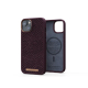 Coque Eldur MagSafe iPhone 14 Aubergine