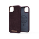 Coque Eldur MagSafe iPhone 14 Plus Aubergine