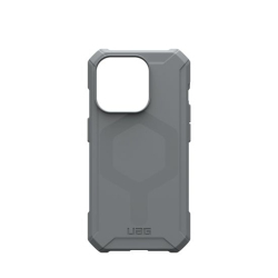 Coque Essential Armor MagSafe iPhone 15 Pro Max Argent