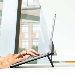 Fold Laptop Stand Noir - Portable Ergonomic Solution