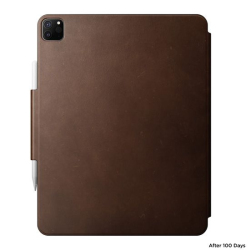 Magnetic Leather Folio for Apple Pencil and iPad Pro 12.9 in Brown