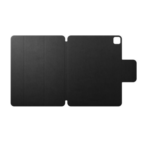 Magnetic Leather Folio for Apple Pencil iPad Pro 12.9 (6th/5th/4th/3rd Gen) - Black