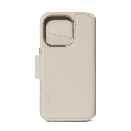 Folio Détachable MagSafe en cuir pour iPhone 15 - Clay