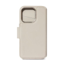 Detachable Leather MagSafe Folio for iPhone 15 - Clay