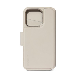 Detachable Leather MagSafe Folio for iPhone 15 Plus in Clay