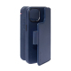 Detachable MagSafe Leather Folio for iPhone 15 Pro Max in Navy