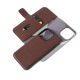 Folio en Cuir Marron pour iPhone 13 Pro