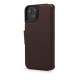 Folio en cuir marron pour iPhone 14