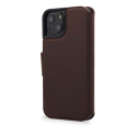 Folio en cuir marron pour iPhone 14