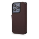 Folio en cuir iPhone 14 Pro Max Marron