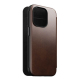 Folio Modern Cuir Horween iPhone 15 Pro Marron