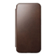 Folio Modern Cuir Horween iPhone 15 Pro Marron