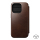 Folio Modern Cuir Horween iPhone 15 Pro Marron