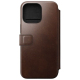 Folio Cuir Horween Modern pour iPhone 15 Pro Max Marron