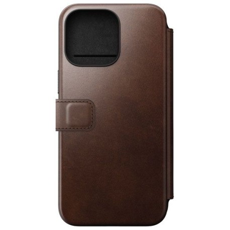 Folio Modern Horween Leather for iPhone 15 Pro Max Brown