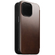 Folio Cuir Horween Modern pour iPhone 15 Pro Max Marron