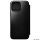 Folio en Cuir Horween Moderne pour iPhone 15 Pro Max - Noir