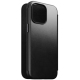 Folio en Cuir Horween Moderne pour iPhone 15 Pro Max - Noir