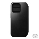 Folio en Cuir Moderne pour iPhone 15 Pro - Cuir Noir Horween