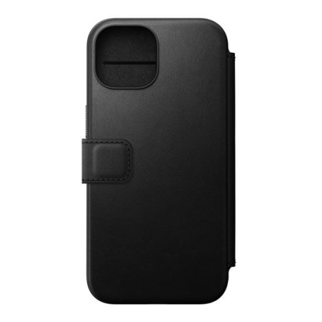 Folio Modern Leather iPhone 15 Black