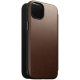 Folio Moderne en Cuir pour iPhone 15 Plus - Marron