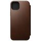 Folio Moderne en Cuir pour iPhone 15 Plus - Marron