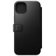 Modern Leather Folio for iPhone 15 Plus Black