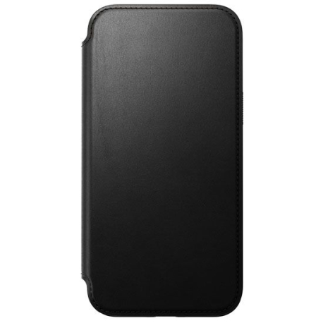 Modern Leather Folio for iPhone 15 Plus Black