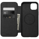 Modern Leather Folio for iPhone 15 Plus Black